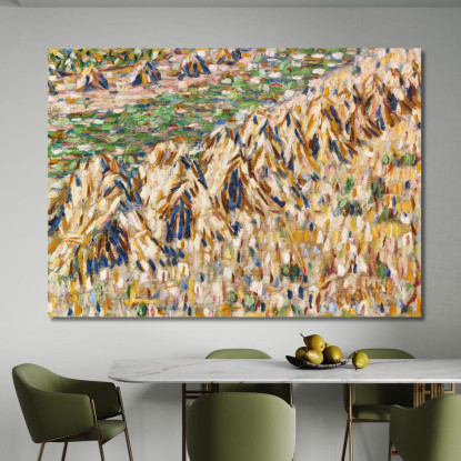 Fantocci Di Grano Nel Campo Christian Rohlfs cro50 quadro stampato su tela