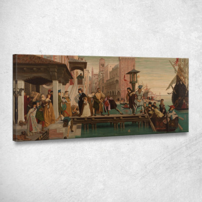 La Partenza Del Figliol Prodigo James Tissot jts115 quadro stampato su tela