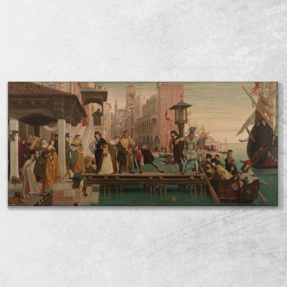 La Partenza Del Figliol Prodigo James Tissot jts115 quadro stampato su tela