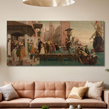 La Partenza Del Figliol Prodigo James Tissot jts115 quadro stampato su tela