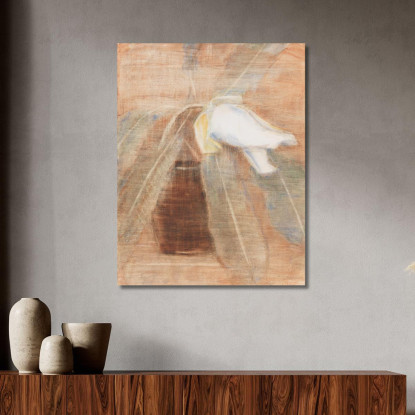 Bocciolo Di Magnolia Nella Brocca Christian Rohlfs cro56 quadro stampato su tela