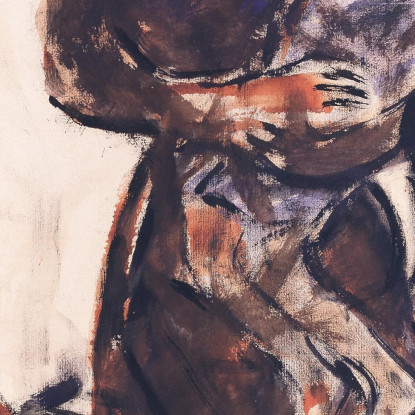 Povertà Christian Rohlfs cro63 quadro stampato su tela