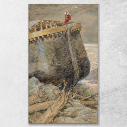 La Colomba Torna A Noè James Tissot jts117 quadro stampato su tela