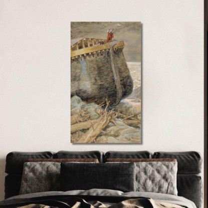 La Colomba Torna A Noè James Tissot jts117 quadro stampato su tela