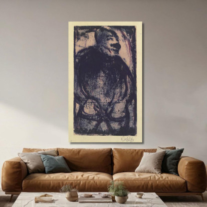 Uomo In Piedi Christian Rohlfs cro73 quadro stampato su tela