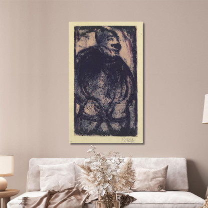 Uomo In Piedi Christian Rohlfs cro73 quadro stampato su tela