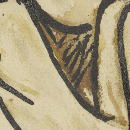 Tre Nudi Reclinati Christian Rohlfs cro80 quadro stampato su tela