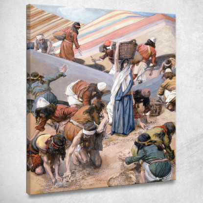 La Raccolta Della Manna James Tissot jts119 quadro stampato su tela