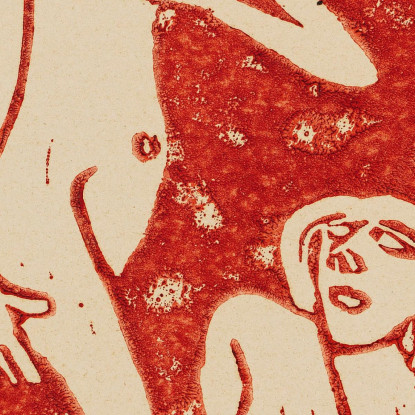 Innamorati Christian Rohlfs cro85 quadro stampato su tela