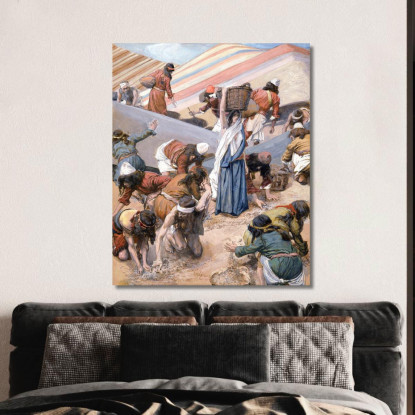 La Raccolta Della Manna James Tissot jts119 quadro stampato su tela