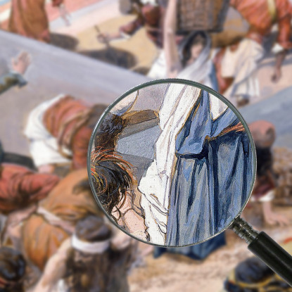 La Raccolta Della Manna James Tissot jts119 quadro stampato su tela