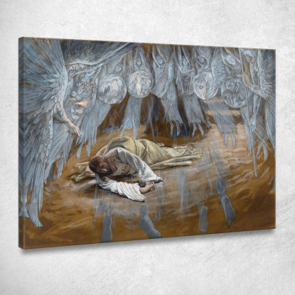 La Grotta Dell'Agonia James Tissot jts120 quadro stampato su tela