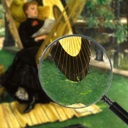 L'Amaca James Tissot jts121 quadro stampato su tela