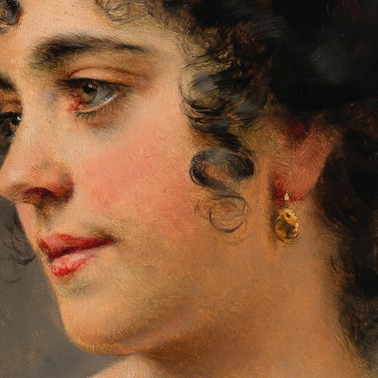 Una Bella Donna Veneziana Eugen von Blaas evb1 quadro stampato su tela