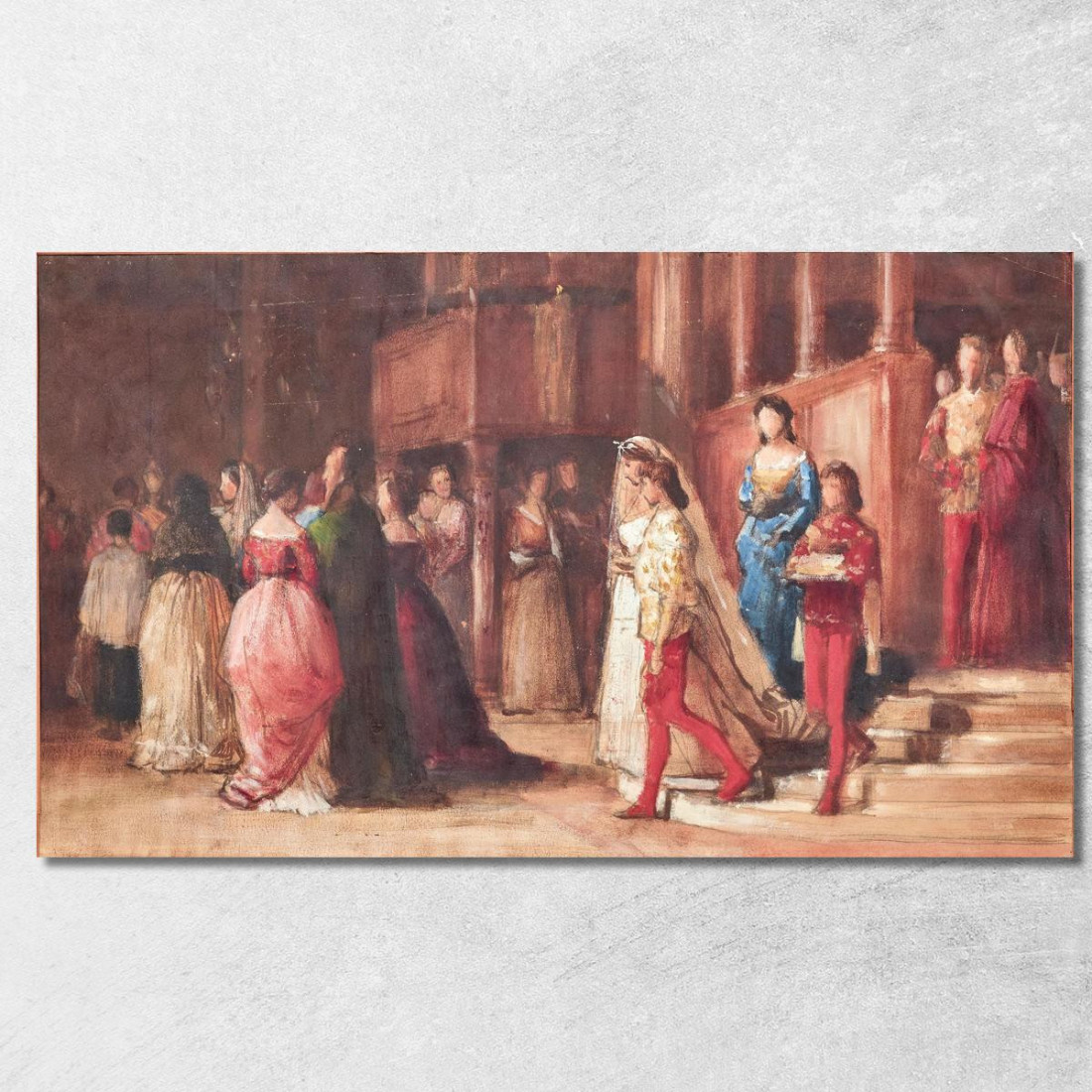 Una Festa Nel Palazzo Eugen von Blaas evb2 quadro stampato su tela