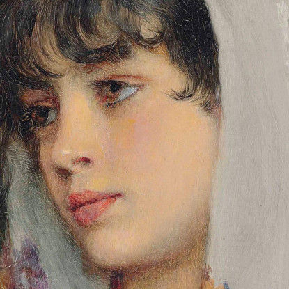 Una Bellezza Veneziana Eugen von Blaas evb10 quadro stampato su tela