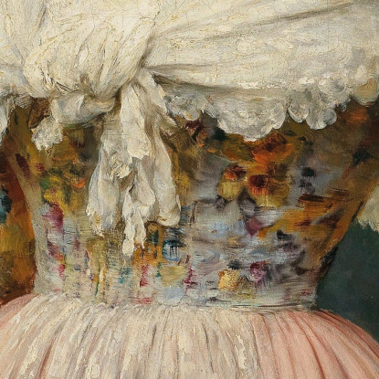 Una Giovane Dama Con Un Ventaglio Rosso Eugen von Blaas evb16 quadro stampato su tela