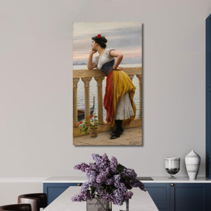 Anticipazione Eugen von Blaas evb17 quadro stampato su tela