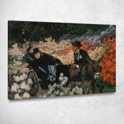 La Corsa Mattutina James Tissot jts127 quadro stampato su tela