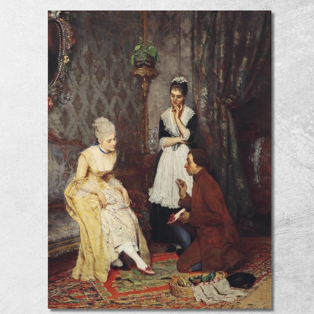 La Scarpa Perfetta Eugen von Blaas evb26 quadro stampato su tela