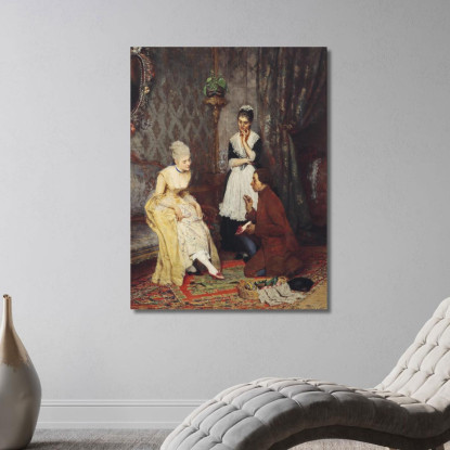 La Scarpa Perfetta Eugen von Blaas evb26 quadro stampato su tela