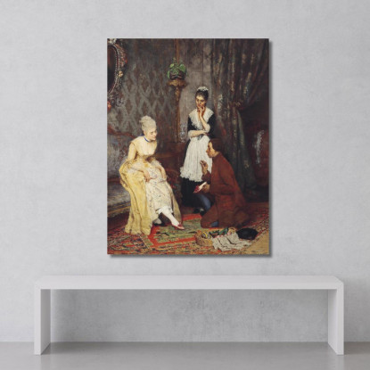 La Scarpa Perfetta Eugen von Blaas evb26 quadro stampato su tela