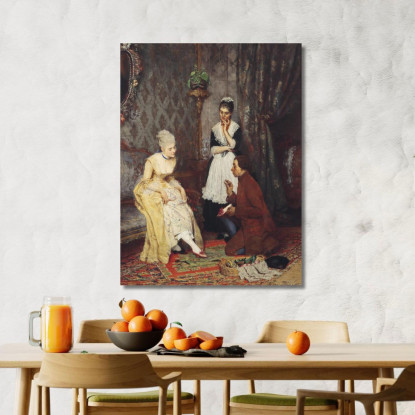 La Scarpa Perfetta Eugen von Blaas evb26 quadro stampato su tela