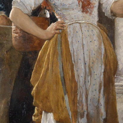 La Portatrice D’Acqua Eugen von Blaas evb27 quadro stampato su tela