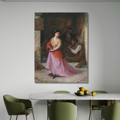 Un Piccolo Ballo Eugen von Blaas evb28 quadro stampato su tela