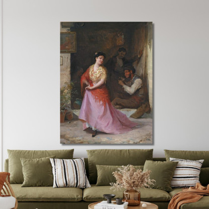 Un Piccolo Ballo Eugen von Blaas evb28 quadro stampato su tela