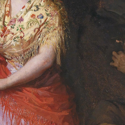 Un Piccolo Ballo Eugen von Blaas evb28 quadro stampato su tela