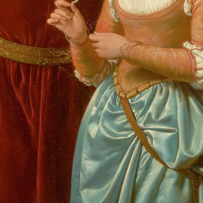 Faust E Margherita Nel Giardino Eugen von Blaas evb29 quadro stampato su tela