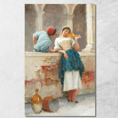 Civetteria Eugen von Blaas evb32 quadro stampato su tela