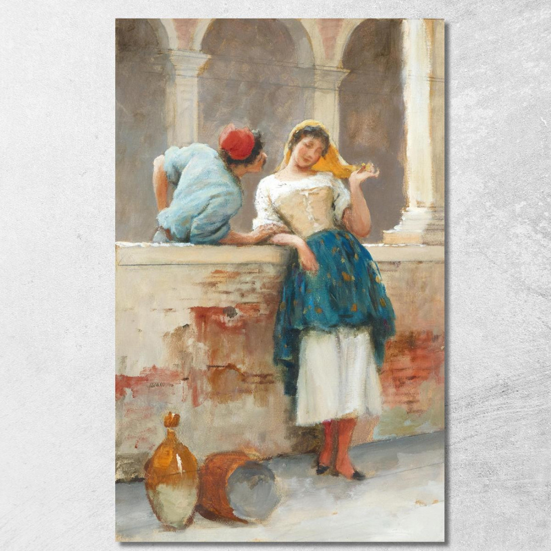 Civetteria Eugen von Blaas evb32 quadro stampato su tela