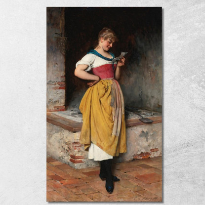 Buone Notizie Eugen von Blaas evb37 quadro stampato su tela