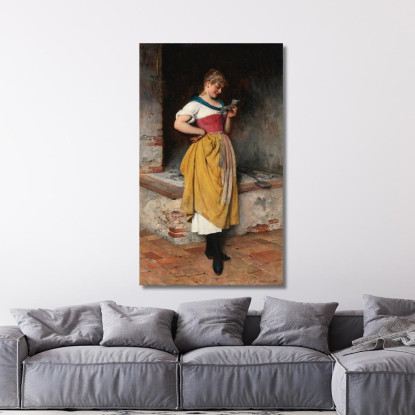 Buone Notizie Eugen von Blaas evb37 quadro stampato su tela