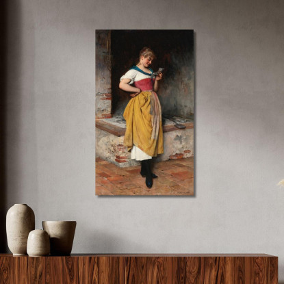 Buone Notizie Eugen von Blaas evb37 quadro stampato su tela