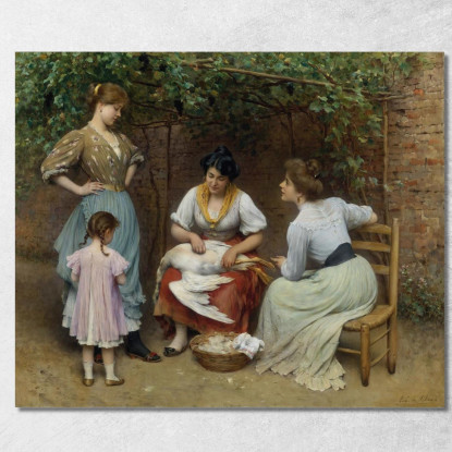 Spennatura D’Oca Eugen von Blaas evb38 quadro stampato su tela