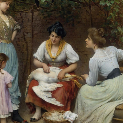 Spennatura D’Oca Eugen von Blaas evb38 quadro stampato su tela