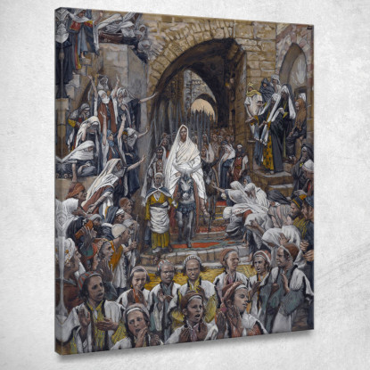La Processione Per Le Strade Di Gerusalemme James Tissot jts130 quadro stampato su tela