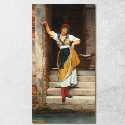 Ninetta Eugen von Blaas evb47 quadro stampato su tela