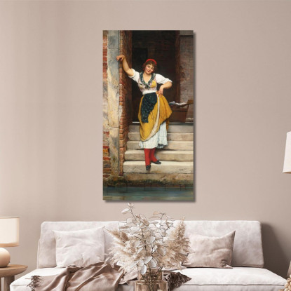 Ninetta Eugen von Blaas evb47 quadro stampato su tela
