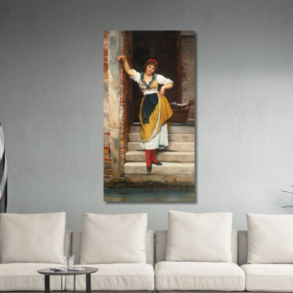 Ninetta Eugen von Blaas evb47 quadro stampato su tela