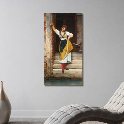 Ninetta Eugen von Blaas evb47 quadro stampato su tela