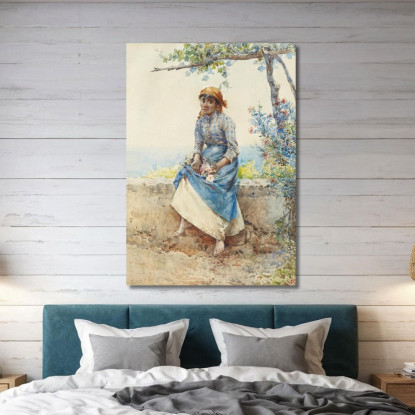 Popolana Eugen von Blaas evb51 quadro stampato su tela