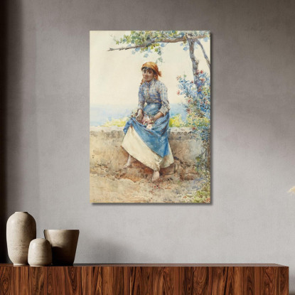 Popolana Eugen von Blaas evb51 quadro stampato su tela