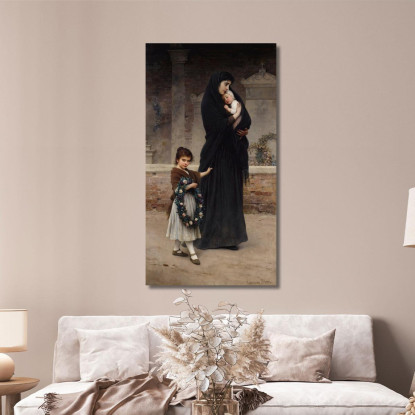 Semper Vivit Amor Eugen von Blaas evb58 quadro stampato su tela