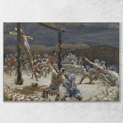 L'Innalzamento Della Croce James Tissot jts132 quadro stampato su tela