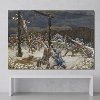 L'Innalzamento Della Croce James Tissot jts132 quadro stampato su tela