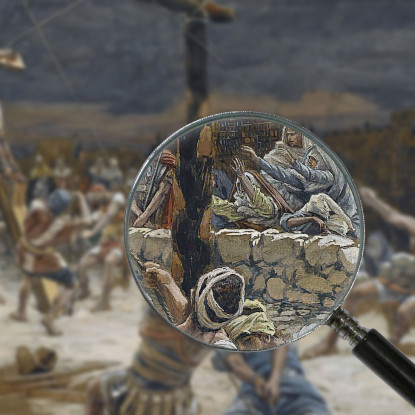 L'Innalzamento Della Croce James Tissot jts132 quadro stampato su tela